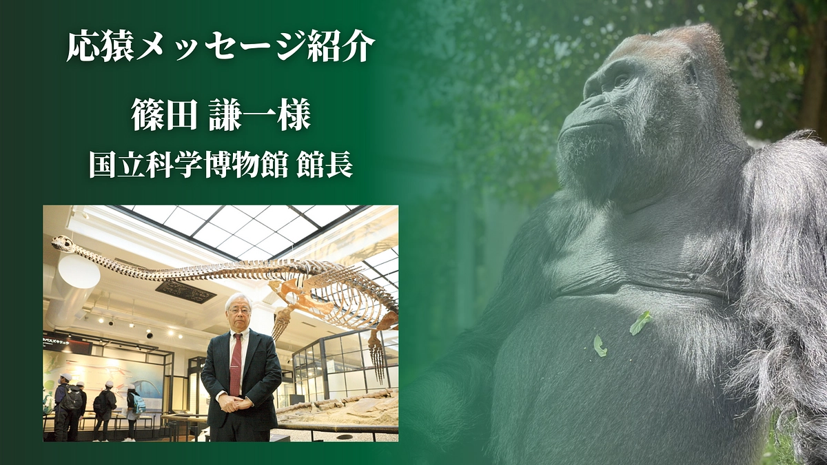 【クラファン活動報告⑬】国立科学博物館長の篠田様より応猿コメントをいただきました！