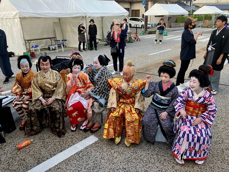 5/11 曳山７基の引き揃えを行いました！