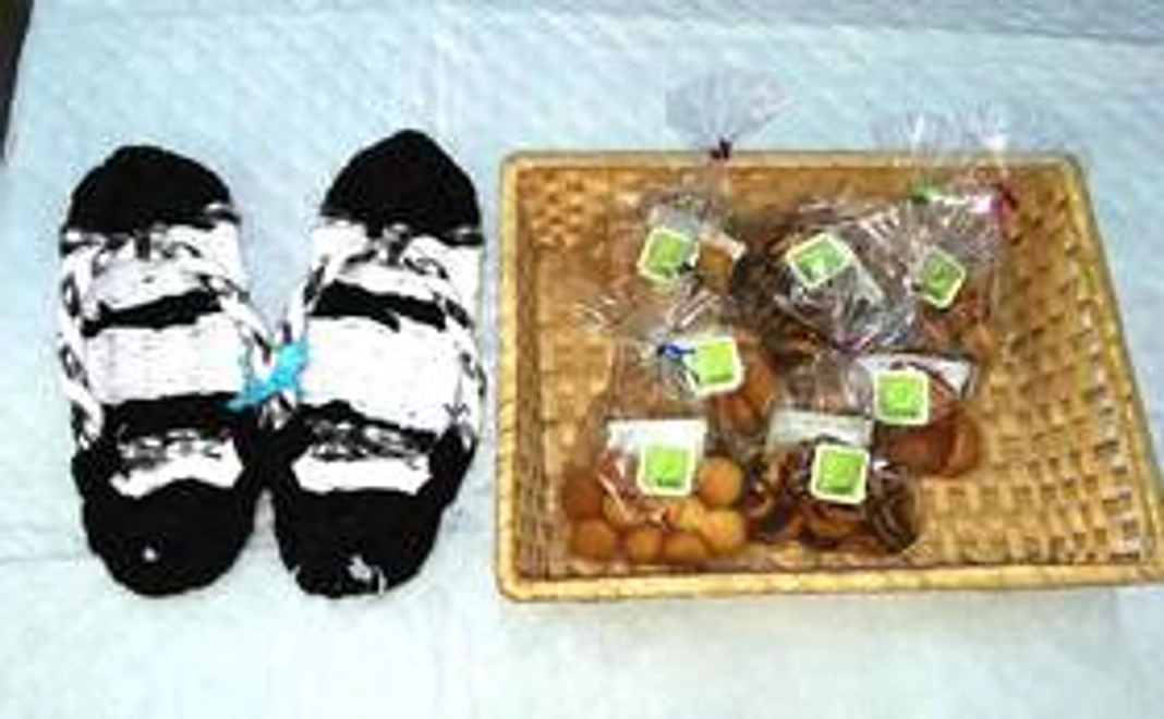 布ぞうりと手作りクッキーのセット