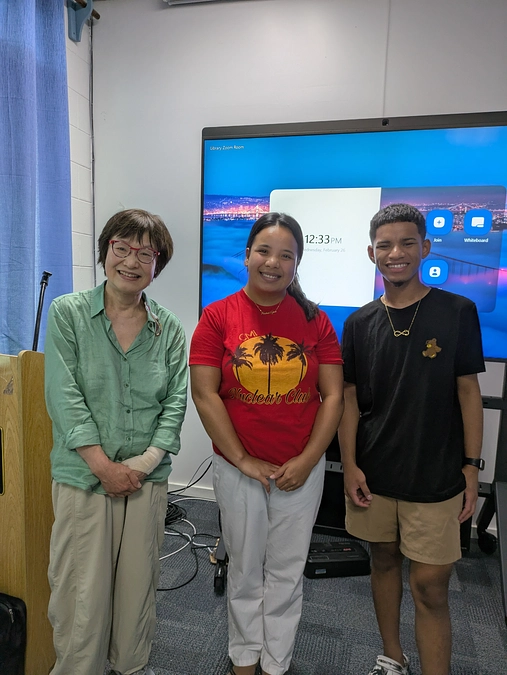 26日マーシャル短大の核問題研究所を訪ねる