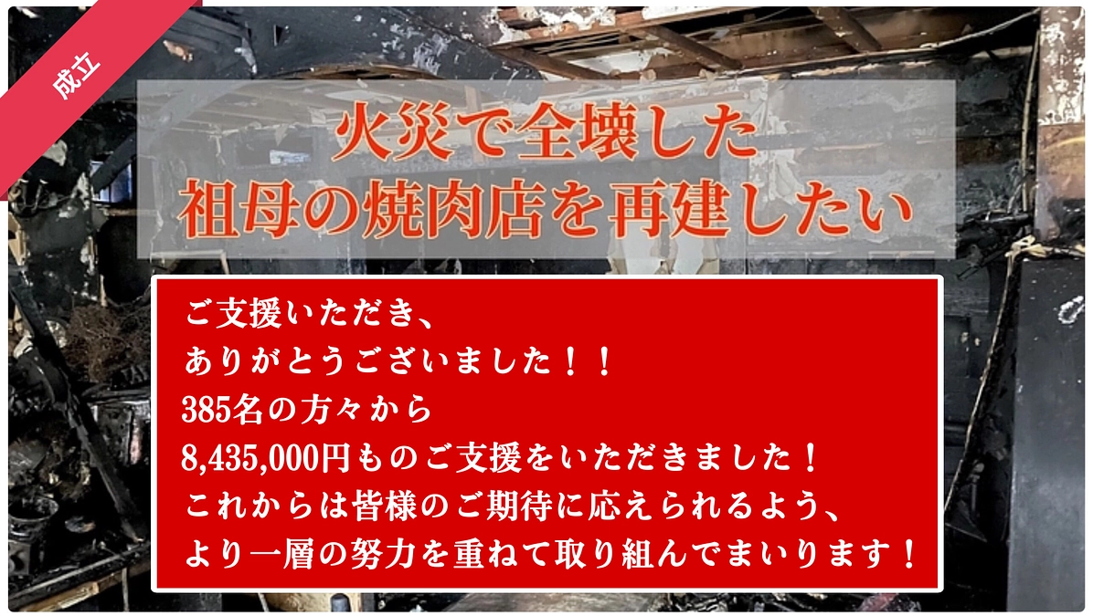 クラファン達成！！