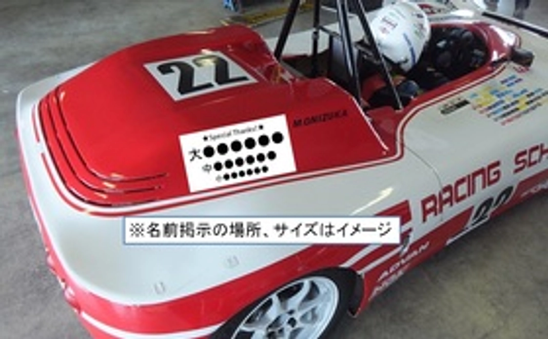 十勝の名産品＋マシンへの名前掲示(小)＋レース観戦チケット