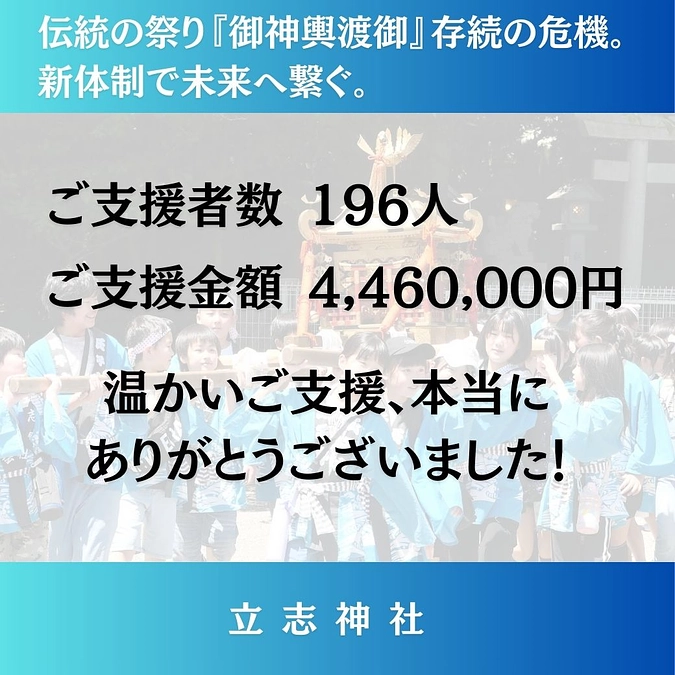 【クラウドファンディングご支援のお礼】