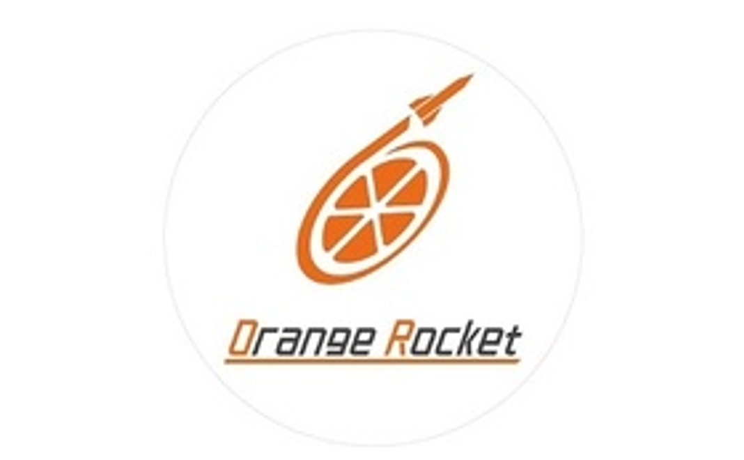 株式会社オレンジ・ロケットロゴ入りステッカー