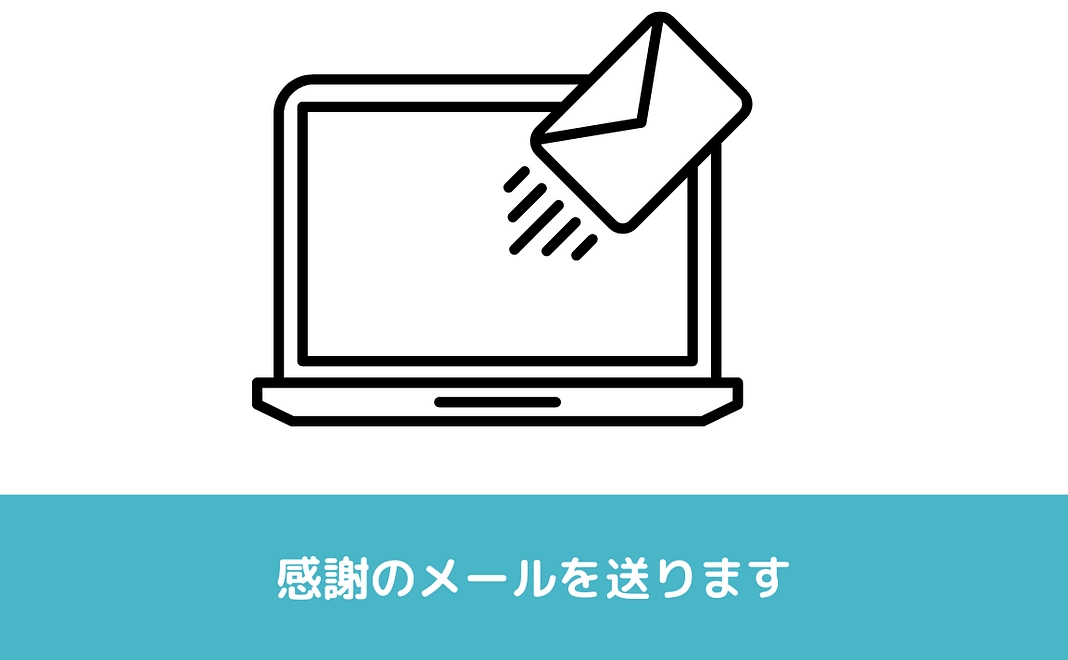 【ただただ支援1000】お礼のメール