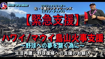 【緊急支援】ハワイ/マウイ島山火事支援～野球への希望を繋ぐ～ のトップ画像