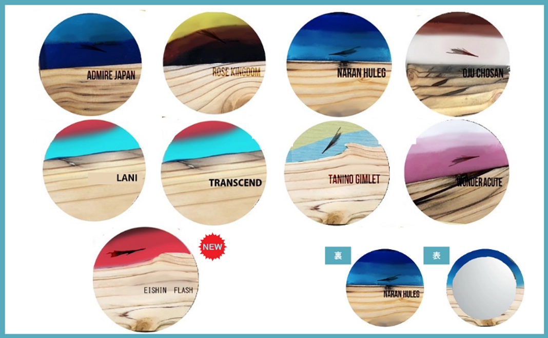 グッズで応援コース｜たてがみ入りタニノギムレットの壊した牧柵で作った限定ミラー（9頭から選択）