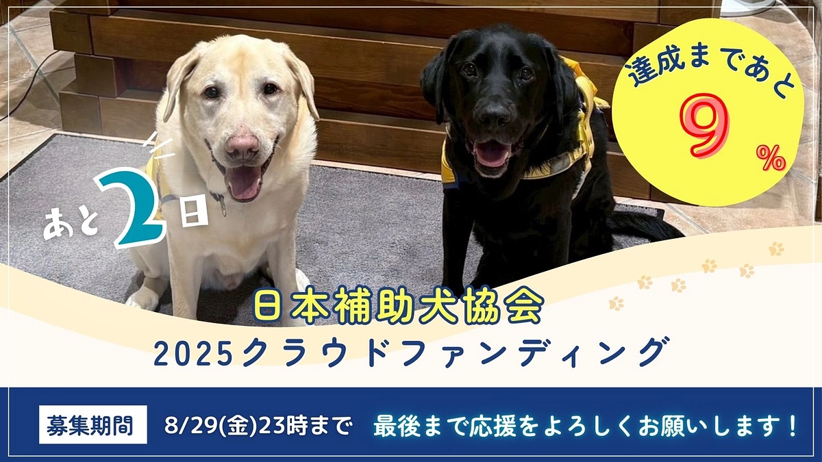 【残り2日！！あと９％！！】医療ファシリティドッグ活動を行いました！！
