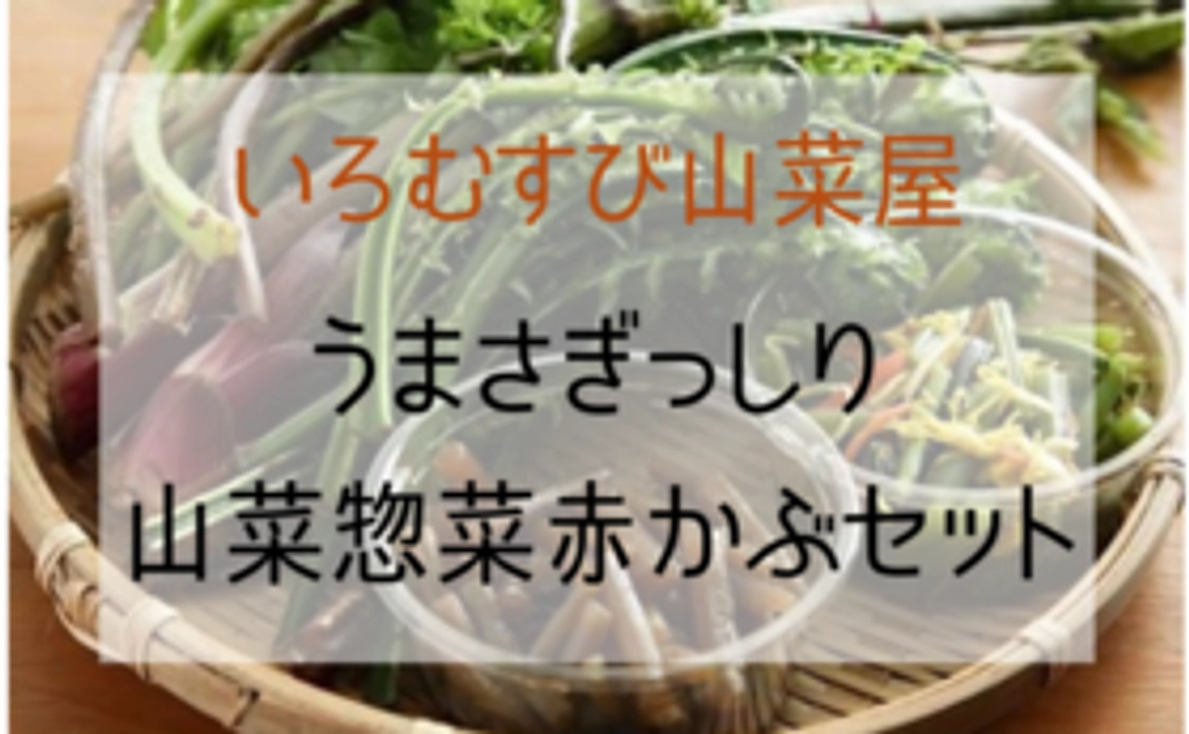 新潟村上「いろむすび山菜屋」うまさぎっしり山菜惣菜赤かぶセット