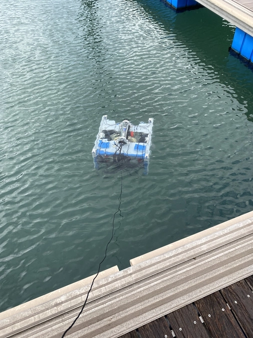 沖縄海洋ロボットコンペティションに向けて、実海域練習