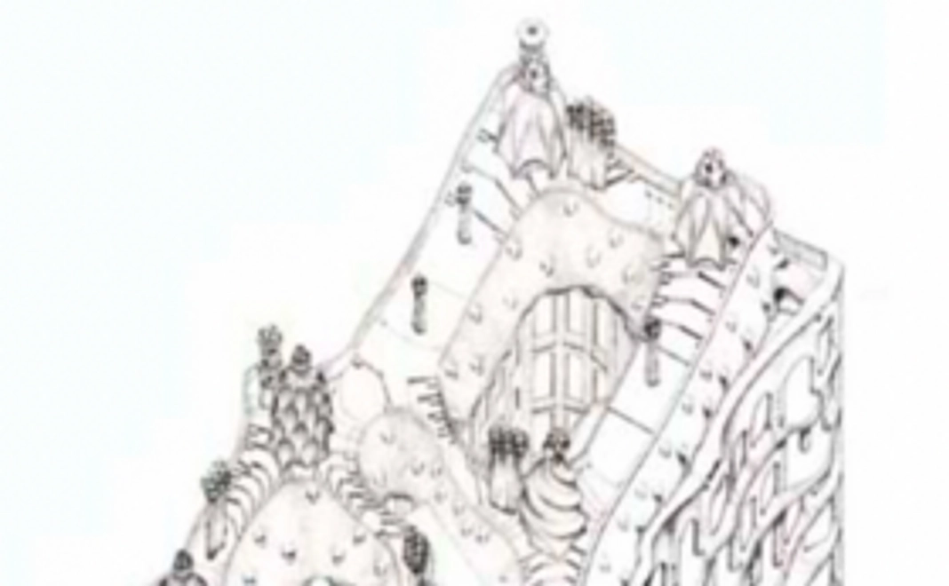 カサ・ミラ・アイソメ図