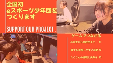全国初となるeスポーツ・ゲームの少年団を設立したいです のトップ画像