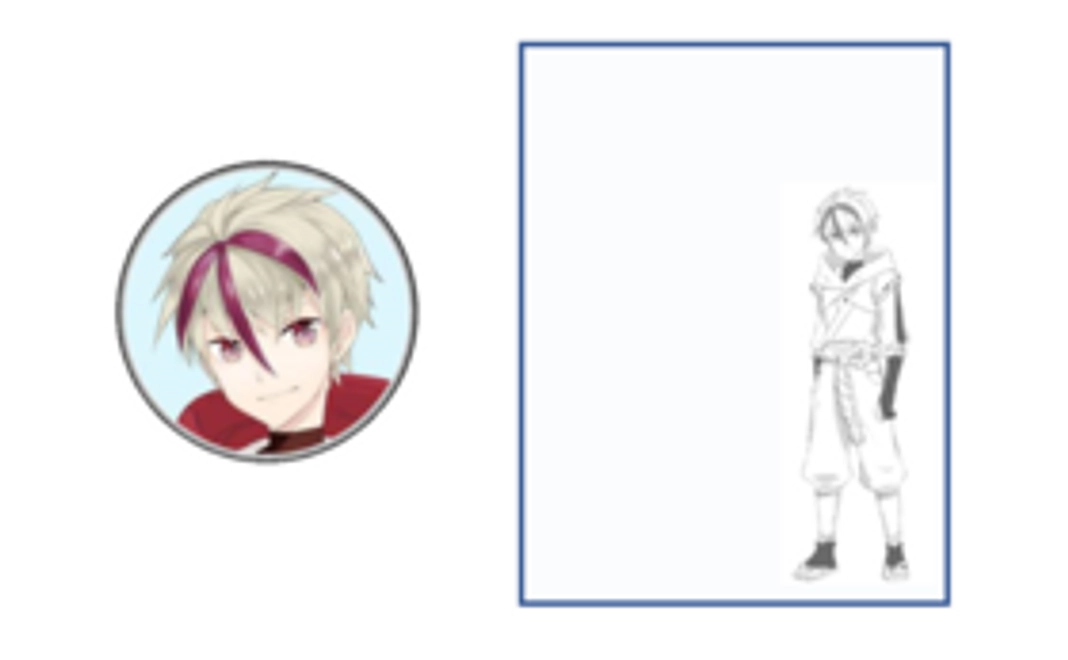 "サスケ"キャラ入り　クリアファイル（1枚） 返礼時にはカラーになります。"サスケ"キャラ入り缶バッチ