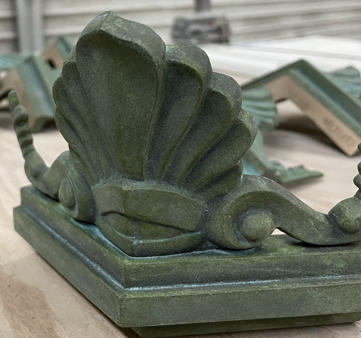 青銅製鋳造実物パーツのペーパーウェイト完成