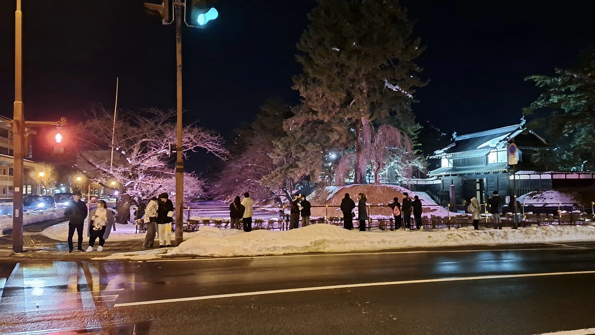 弘前のクリスマスは穏やかな天候です。