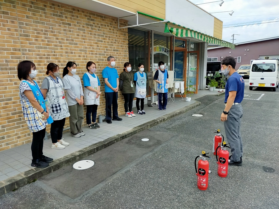 消火器訓練、救命講習を行いました！