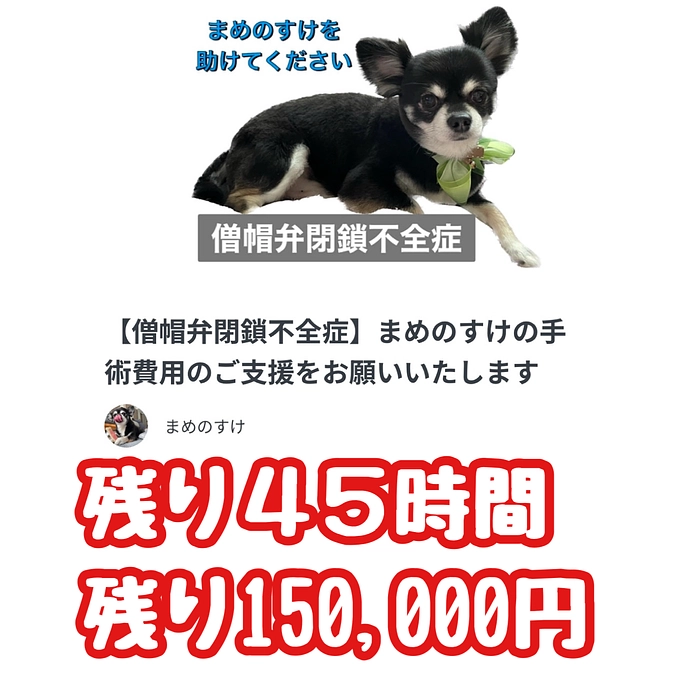 残り４５時間　残り150,000円