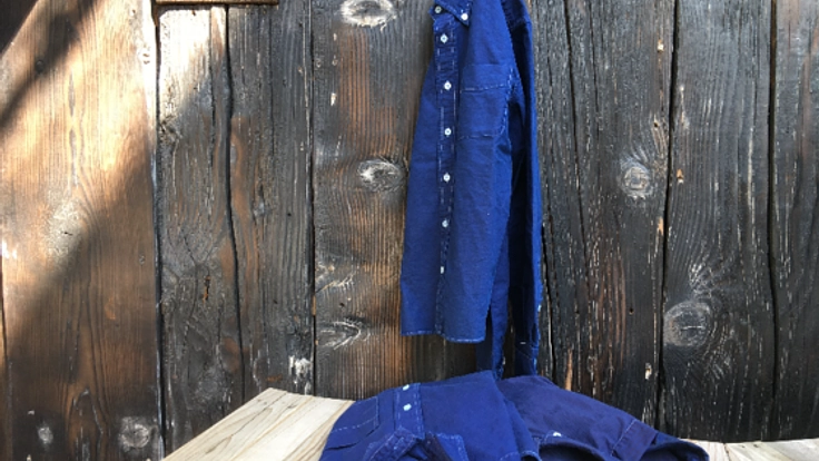 思い入れのある、あなたの白シャツをインディゴで染め直します！