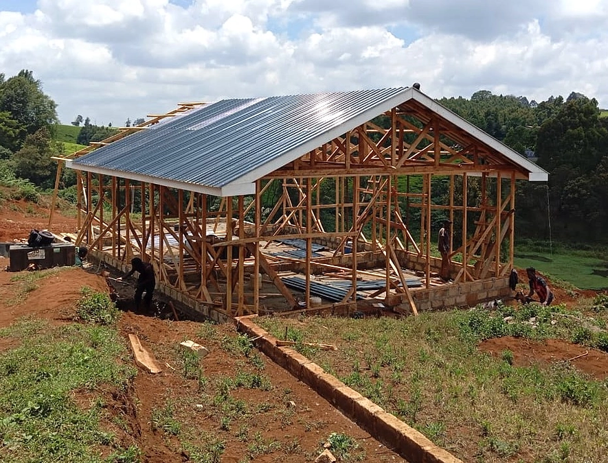 Shelter construction Update: close to completion 