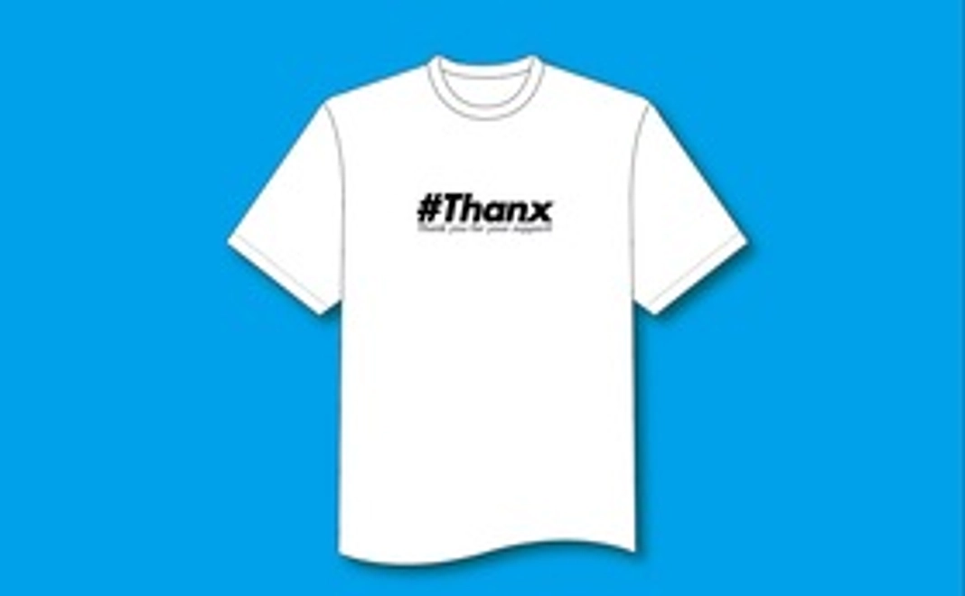 オリジナル#ThanxロゴTシャツ（黒）