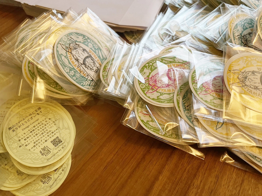 ステッカーと蹄鉄の発送が完了いたしました