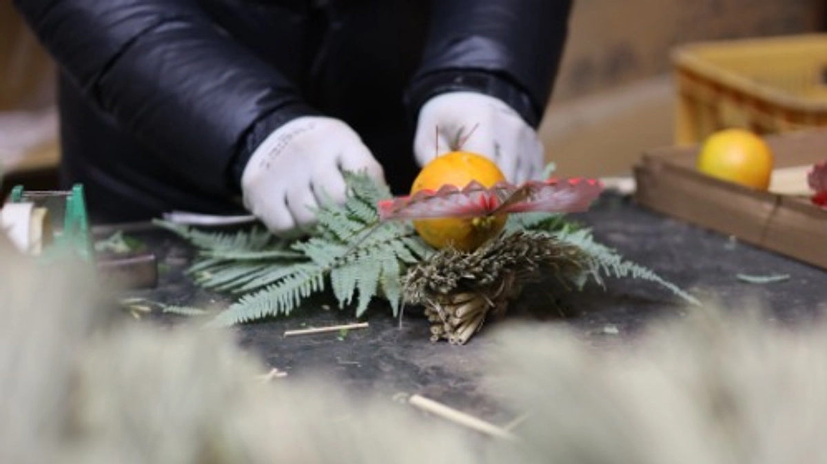 リターン品の正月飾りの発送について