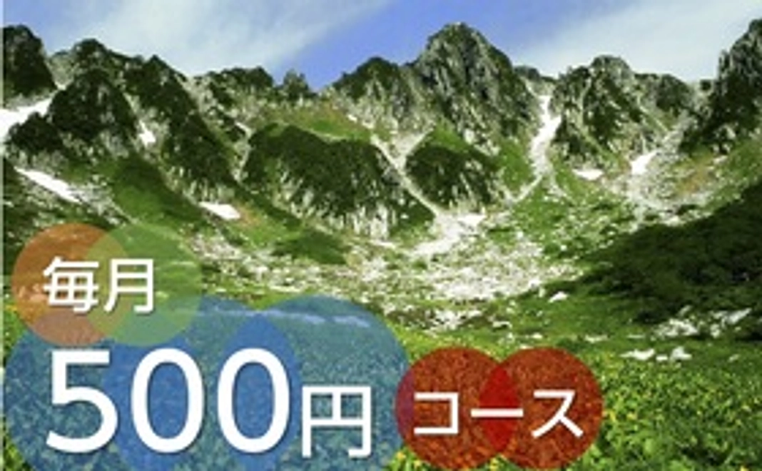 毎月応援500円コース