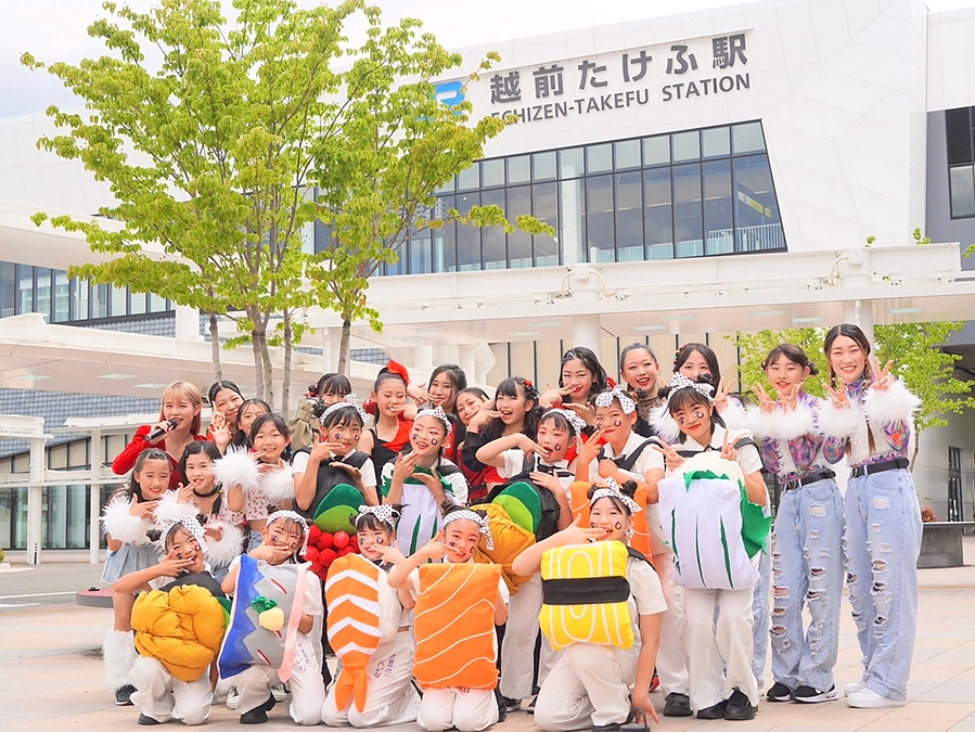 たけふ駅前でクラウドファンディングの呼びかけをさせてただきました