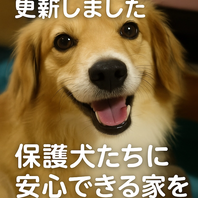 仲良しの保護犬たちと、新しい家を目指して🐾