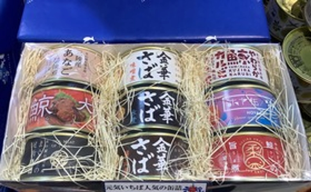 Bremenの活動報告メールと木の屋水産の缶詰セット様々９個
