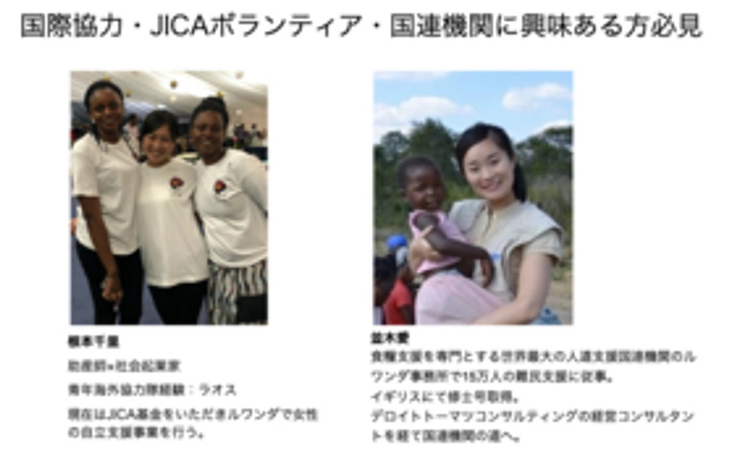 国際協力に興味ある人必見!週末お話プラン(60分)