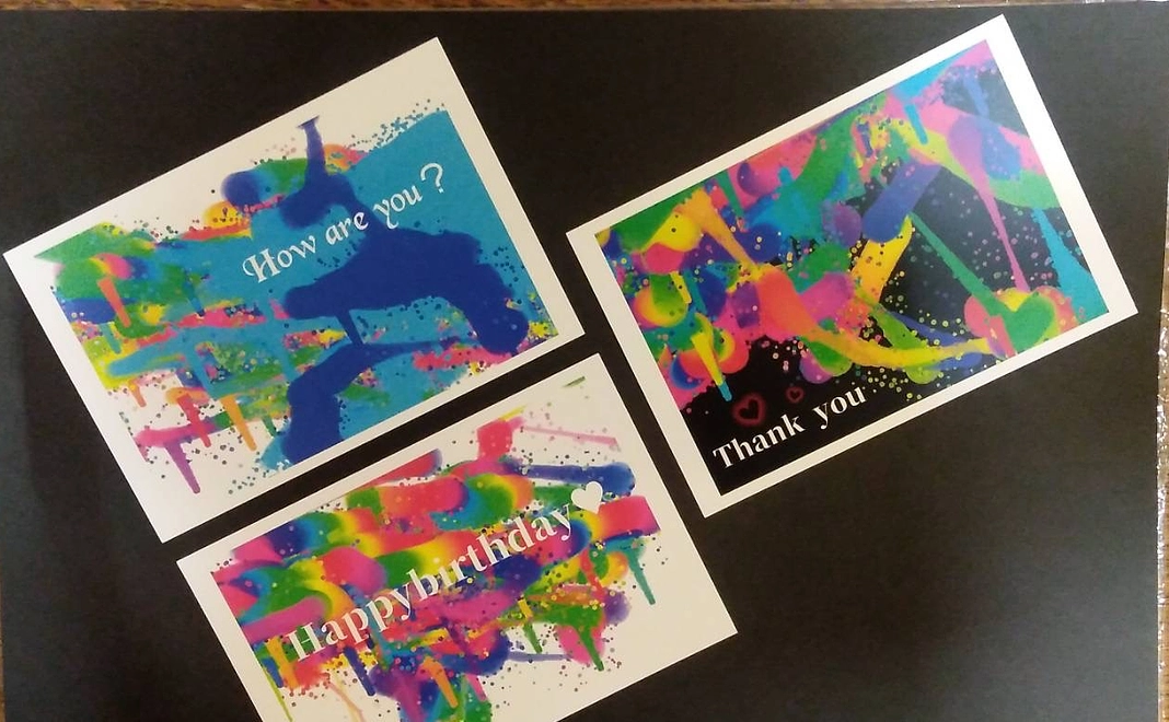 お礼の手紙と絵葉書2