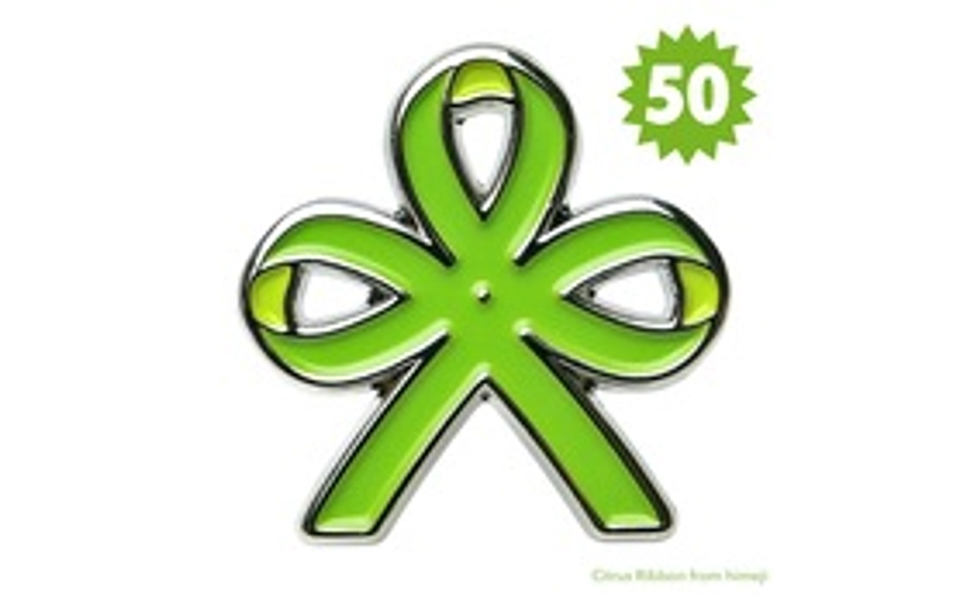 シトラスリボン ピンバッジ50個