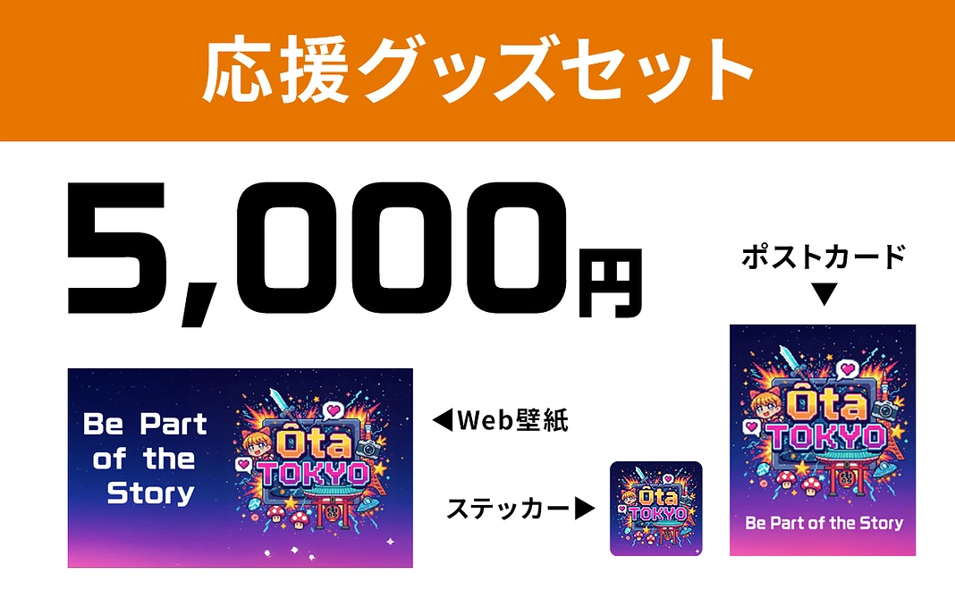 5千円: 応援グッズセット