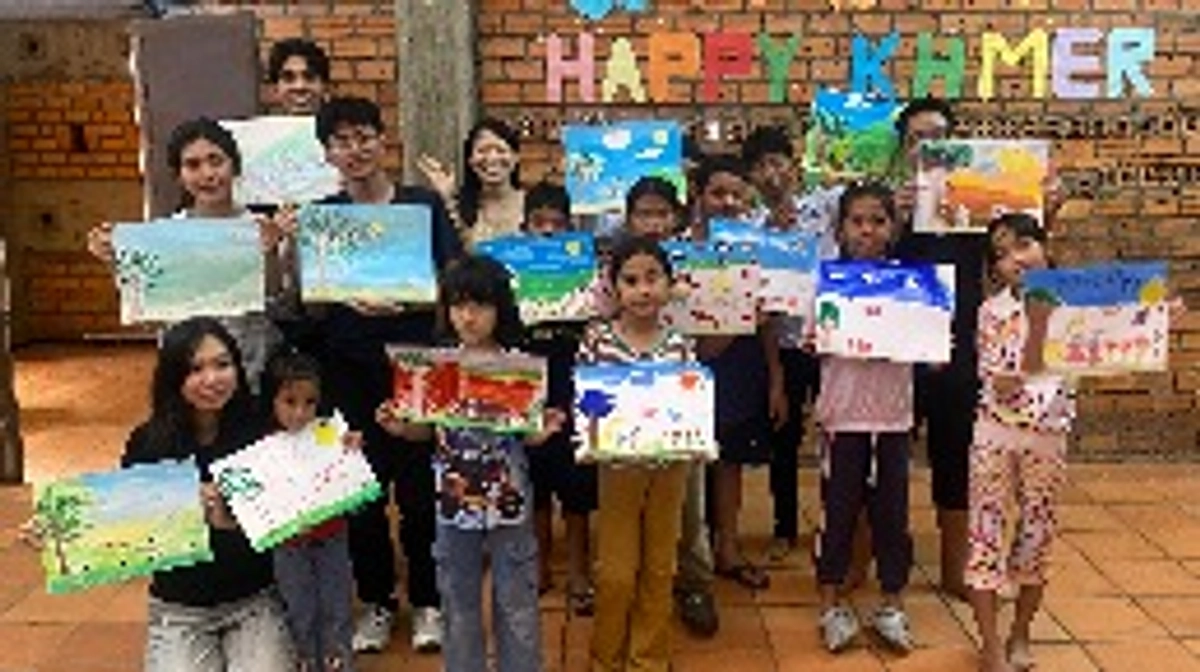 カンボジア作品展 近況とお絵描きワークショップ