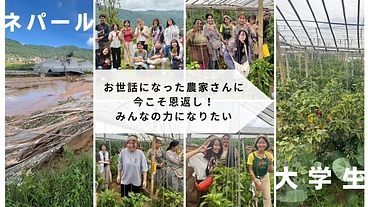 【女子大生の挑戦 in ネパール農村】豪雨被害からの農業復興 のトップ画像