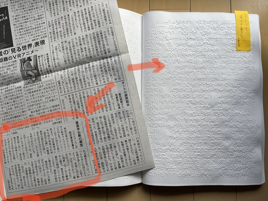 【メディア掲載】[点字毎日」に掲載いただきました