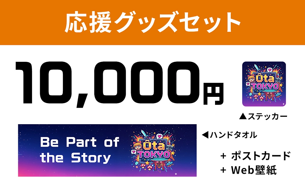 1万円: 応援グッズセット