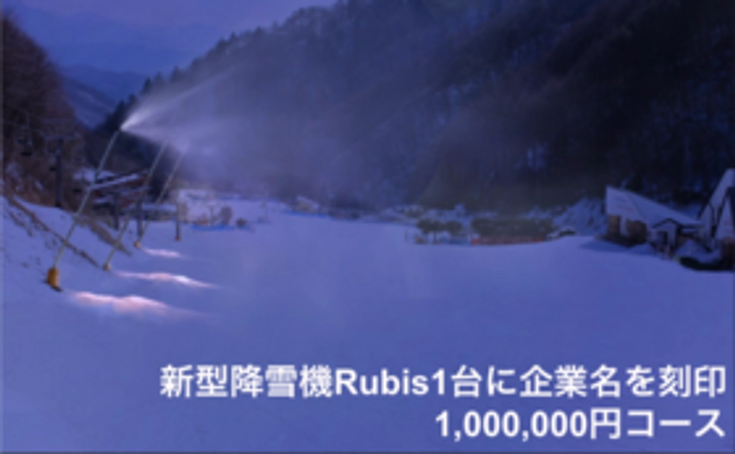 【企業／団体様向け】新型降雪機Rubis1台に企業名を刻印|1,000,000円コース
