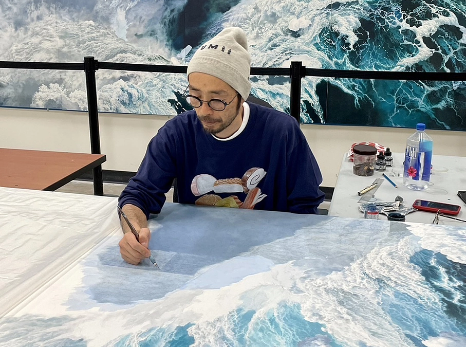 アーティスト池田学さんからの応援メッセージとタラ号乗船後インタビューをご紹介