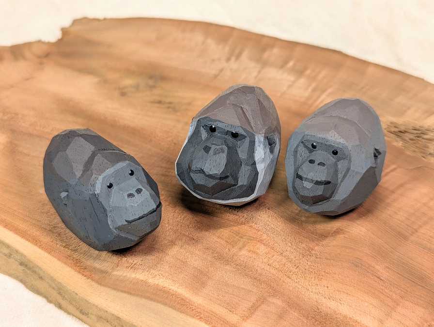 【新リターン】ゴリラを観察して木彫りを作ろう！ 木彫り作家川崎誠二の木彫りワークショップ