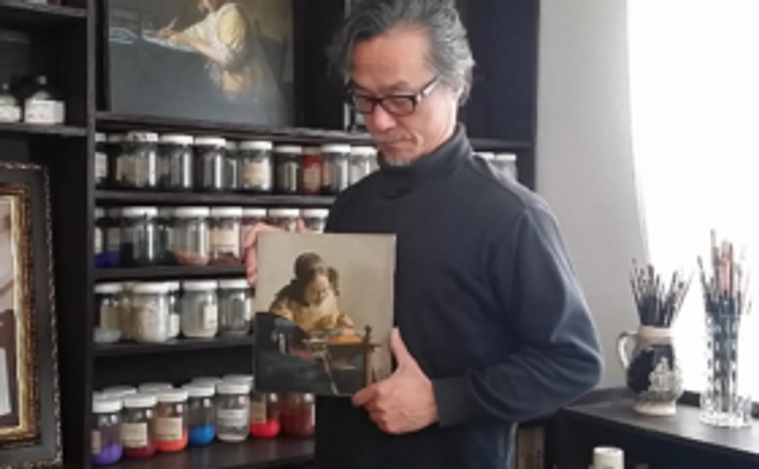 テーマ作品「フェルメール」のお礼のメッセージカード