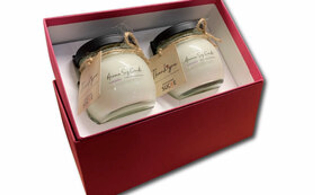 アロマソイキャンドル【ラベンダー】ギフト用２個セット