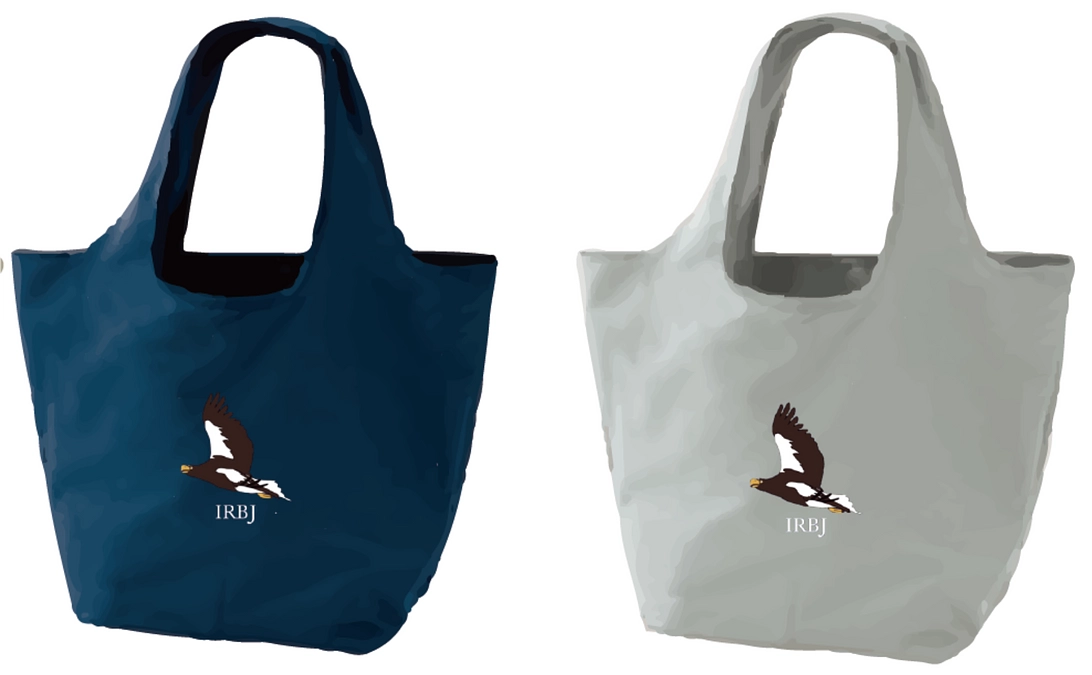 【追加リターン紹介】オリジナルエコバッグのネイビーとグレー！