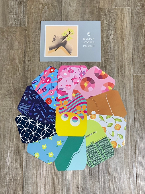 実際のデザインストーマパウチのシールです！