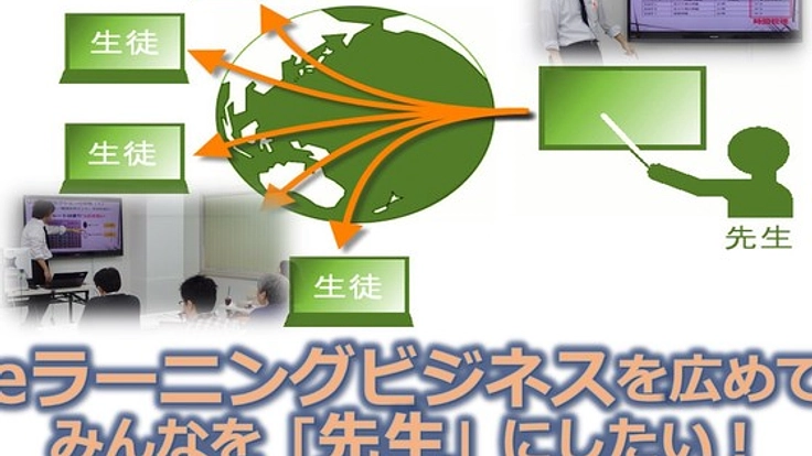 eラーニングビジネスを広めて、みんなを「先生」にしたい!