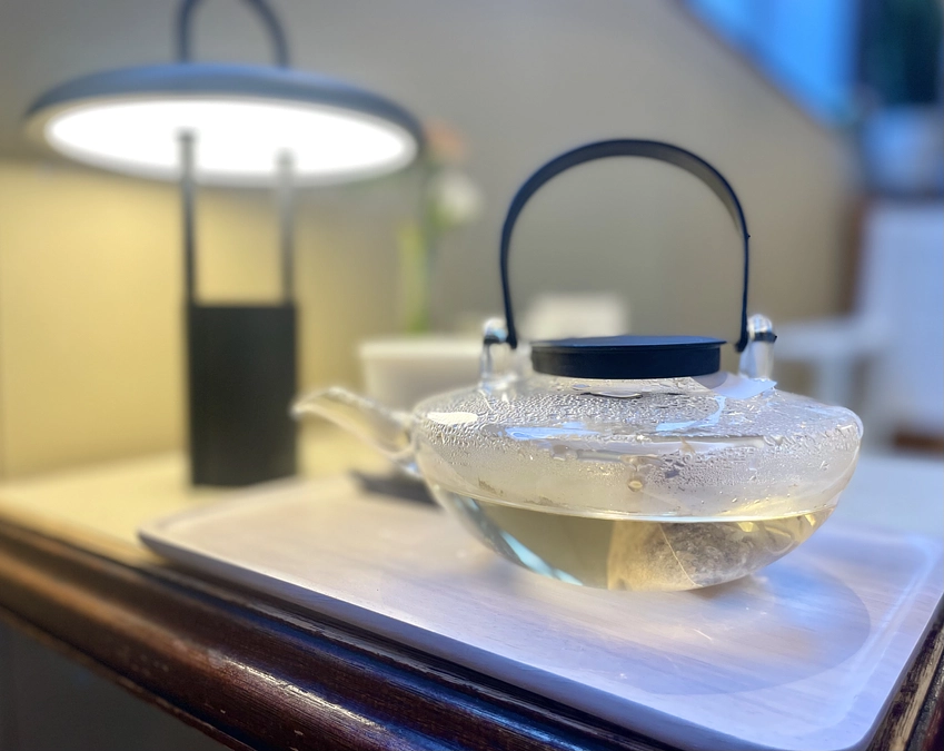 会津若松で楽しめる『猪苗代湖産ひし茶』と『おむすびセット』こだわりの有機無農薬米  ~会津・カフェ~