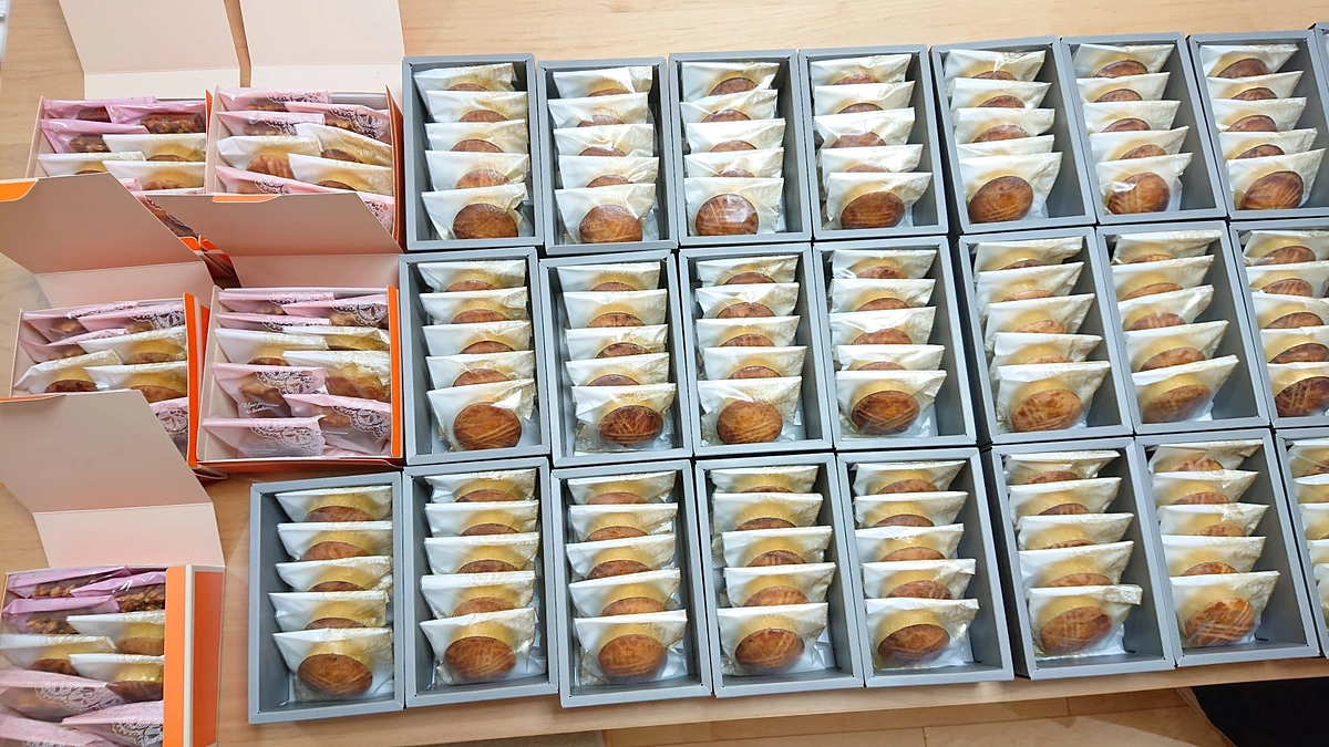 リターンのお菓子、お送りしました！