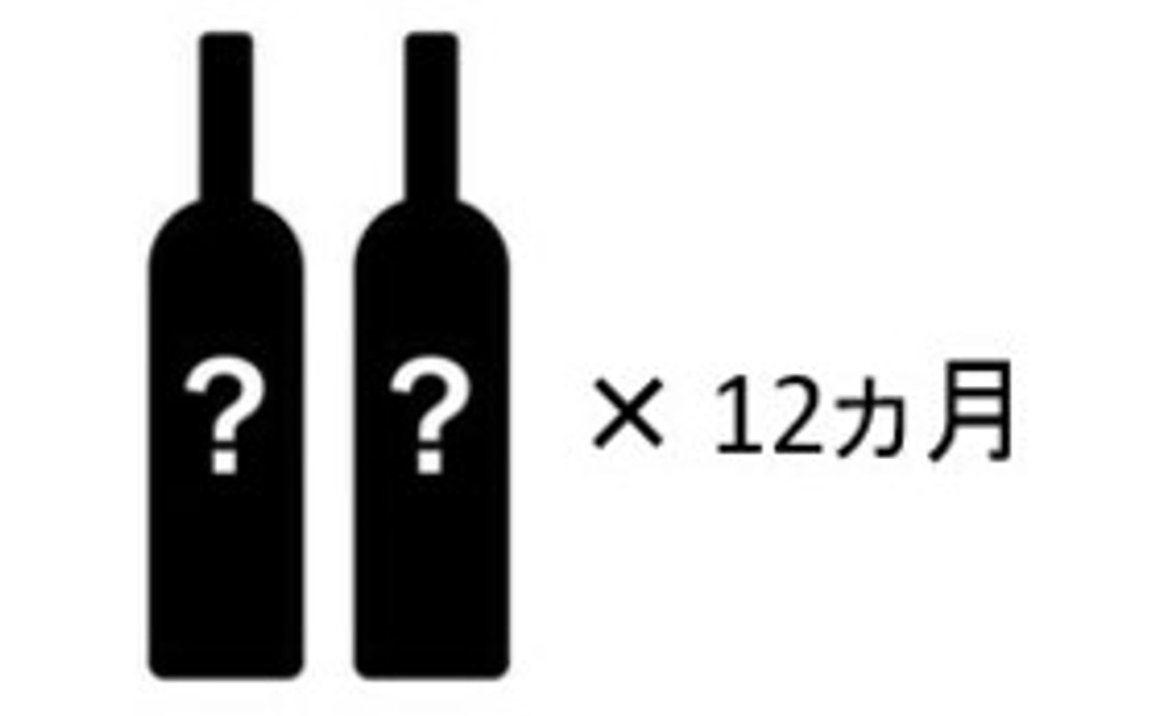 江川セレクトの日本酒+ワインの2本セット　×　12ヵ月分　（毎月発送）