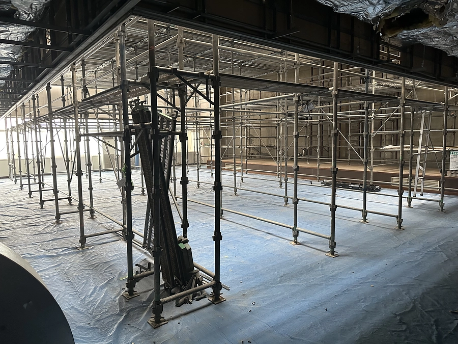 【講堂改修プロジェクト進捗報告】工事9日目